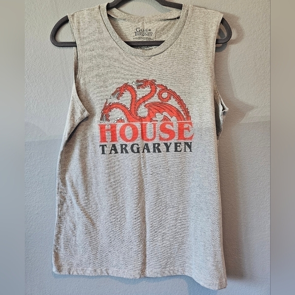 Game Of Thrones Women's Size XL Tank Top House Targaryen Logo - Picture 2 of 4